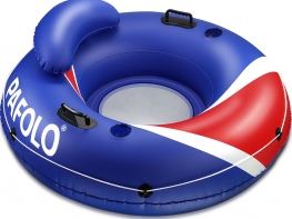 Pool Floats Adult, Lake Floats for Adults Heavy Duty, Water Floats for Adults, River Run I Sport Lounge with Headrest, 53" Diameter, 2 Cup Holders/2 Heavy-Duty Handles