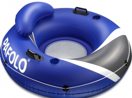 Pool Floats Adult, Lake Floats for Adults Heavy Duty, Water Floats for Adults, River Run I Sport Lounge with Headrest, 53" Diameter, 2 Cup Holders/2 Heavy-Duty Handles